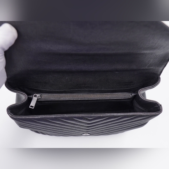 CA04 💚 Saint Laurent Leather College Large - Picture 13 of 15